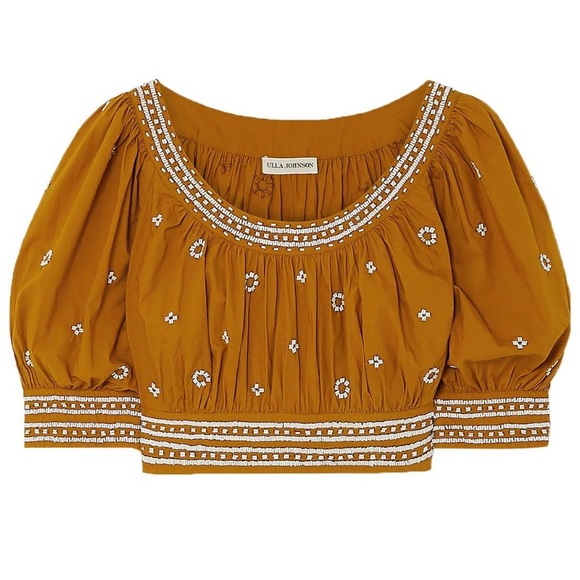 Ulla Johnson Zola Bead Embellished Top - Size 4 - Picture 7 of 8